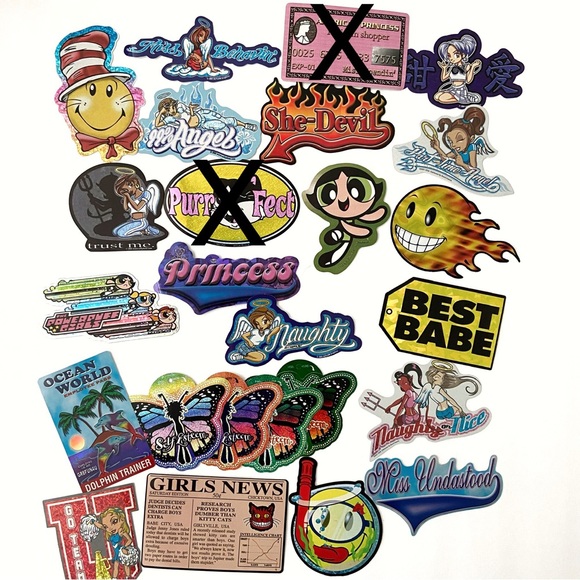 Vintage 2000s Y2K Prismatic Vending Machine Glitter Sticker Collection Nostalgia - Picture 2 of 4